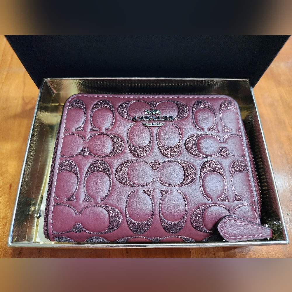 Coach Zip Around Bifold Wallet